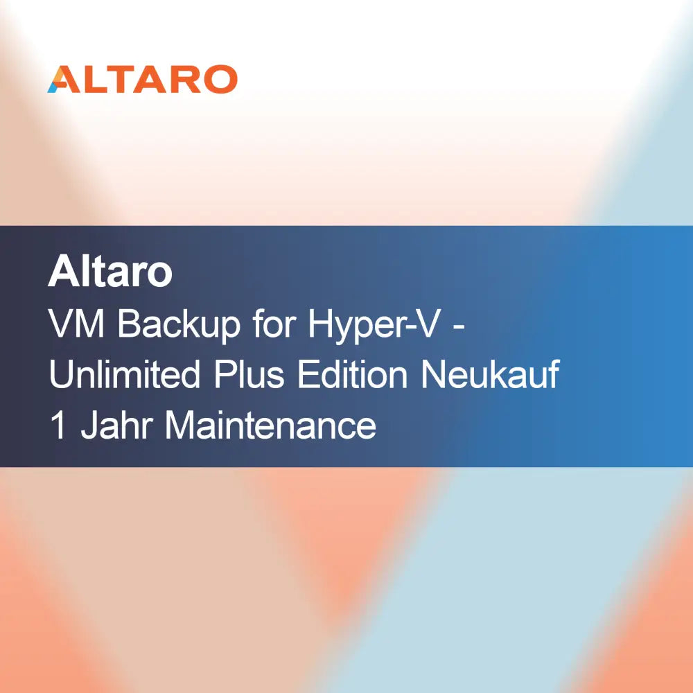 Altaro VM Backup pro Hyper-V - Unlimited Plus Edition