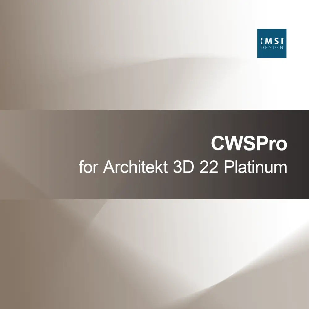CWSPro for Architekt 3D 22 Platinum