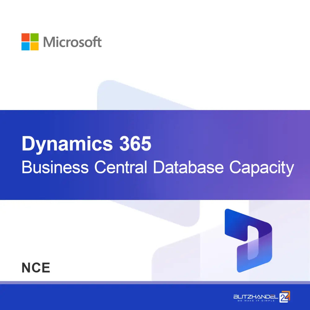 Dynamics 365 Business Central Database Capacity Overage (NCE)