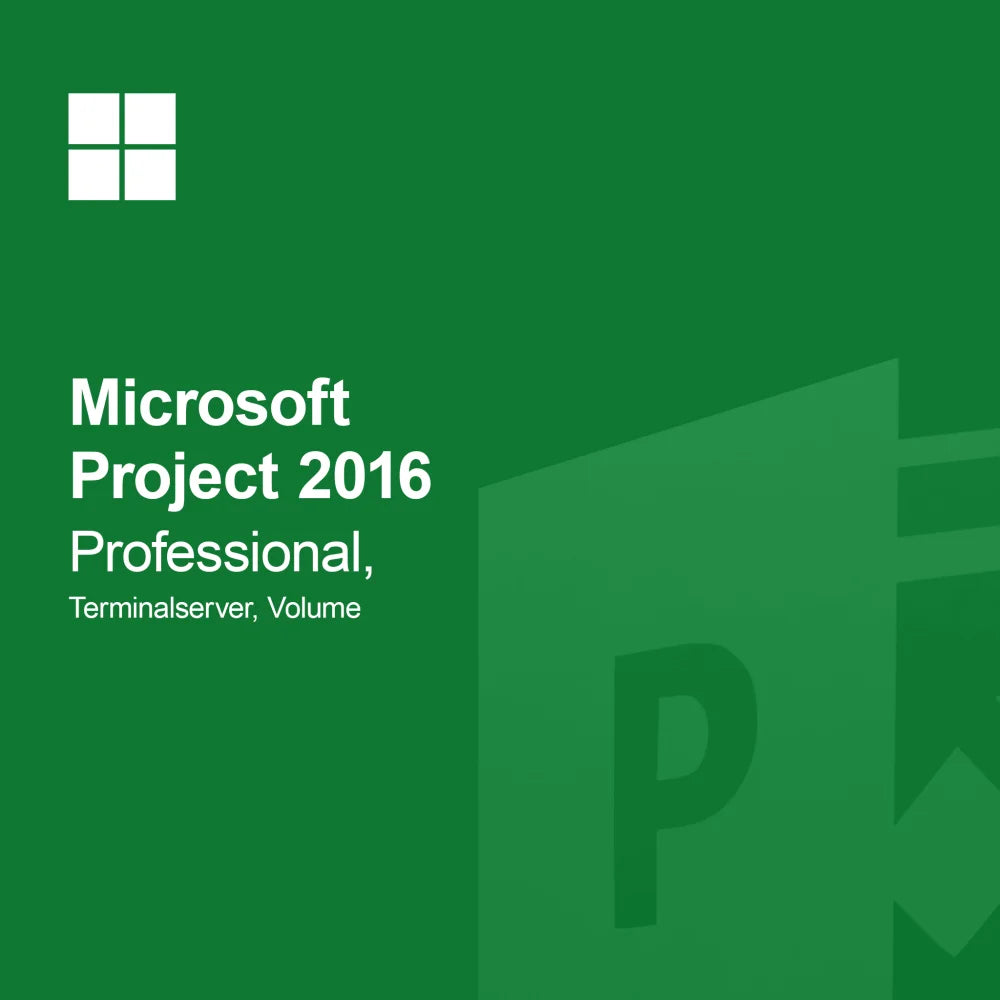 Microsoft Project 2016 Professional, Serwer terminali, Licencja zbiorcza