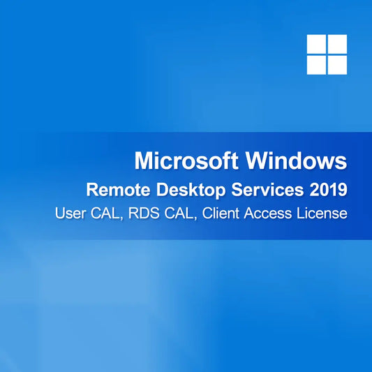 Microsoft Windows Remote Desktop Services 2019, CAL utilisateur, CAL RDS, licence d'accès client