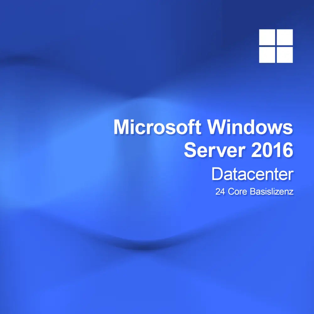 Licence de base Microsoft Windows Server 2016 Datacenter 24 cœurs