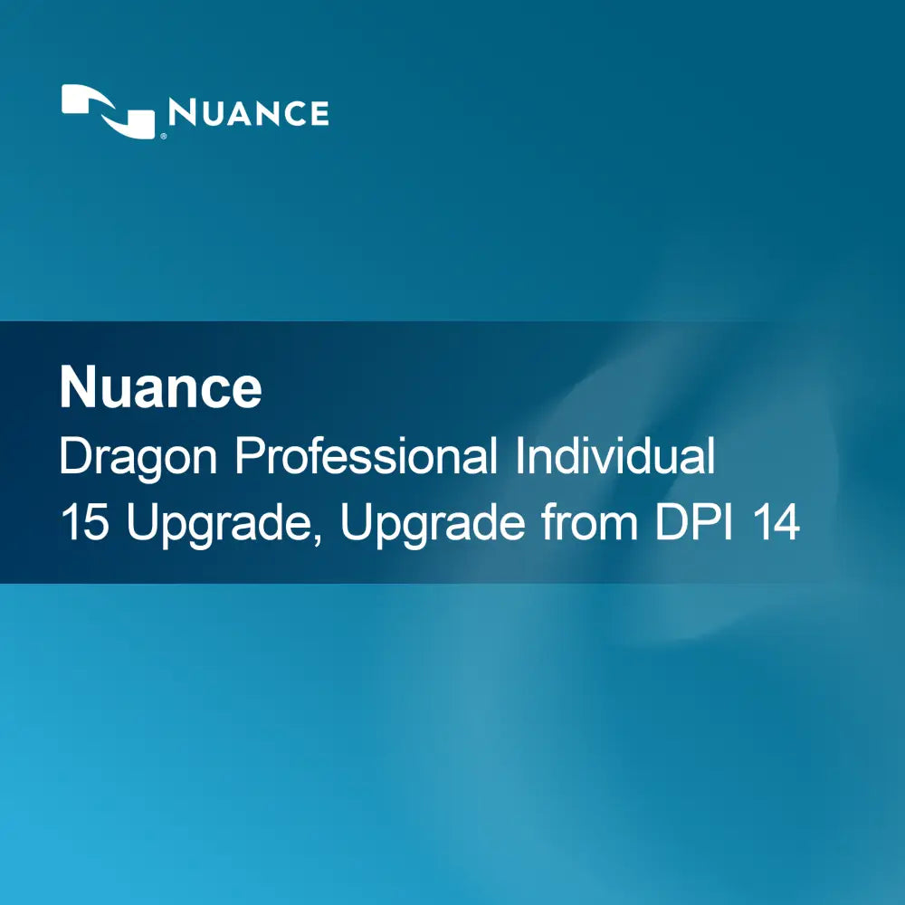 Atualização Nuance Dragon Professional Individual 15, atualização do DPI 14