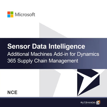 Module complémentaire Intelligence des données capteurs pour machines supplémentaires pour Dynamics 365 Supply Chain Management (NCE)