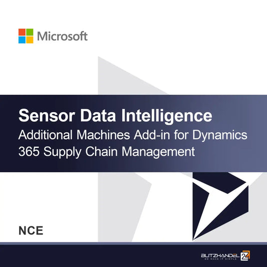 Module complémentaire Intelligence des données capteurs pour machines supplémentaires pour Dynamics 365 Supply Chain Management (NCE)