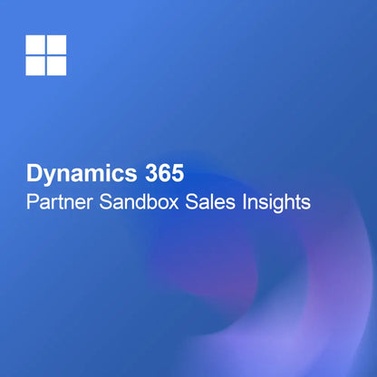 Dynamics 365 Partner Sandbox Sprzedaż Insights