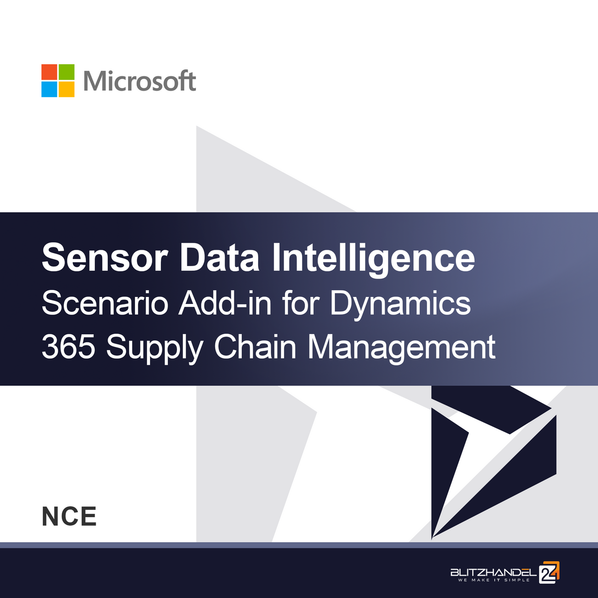 Doplňkový modul scénáře inteligence dat ze senzorů pro Dynamics 365 Supply Chain Management (NCE)
