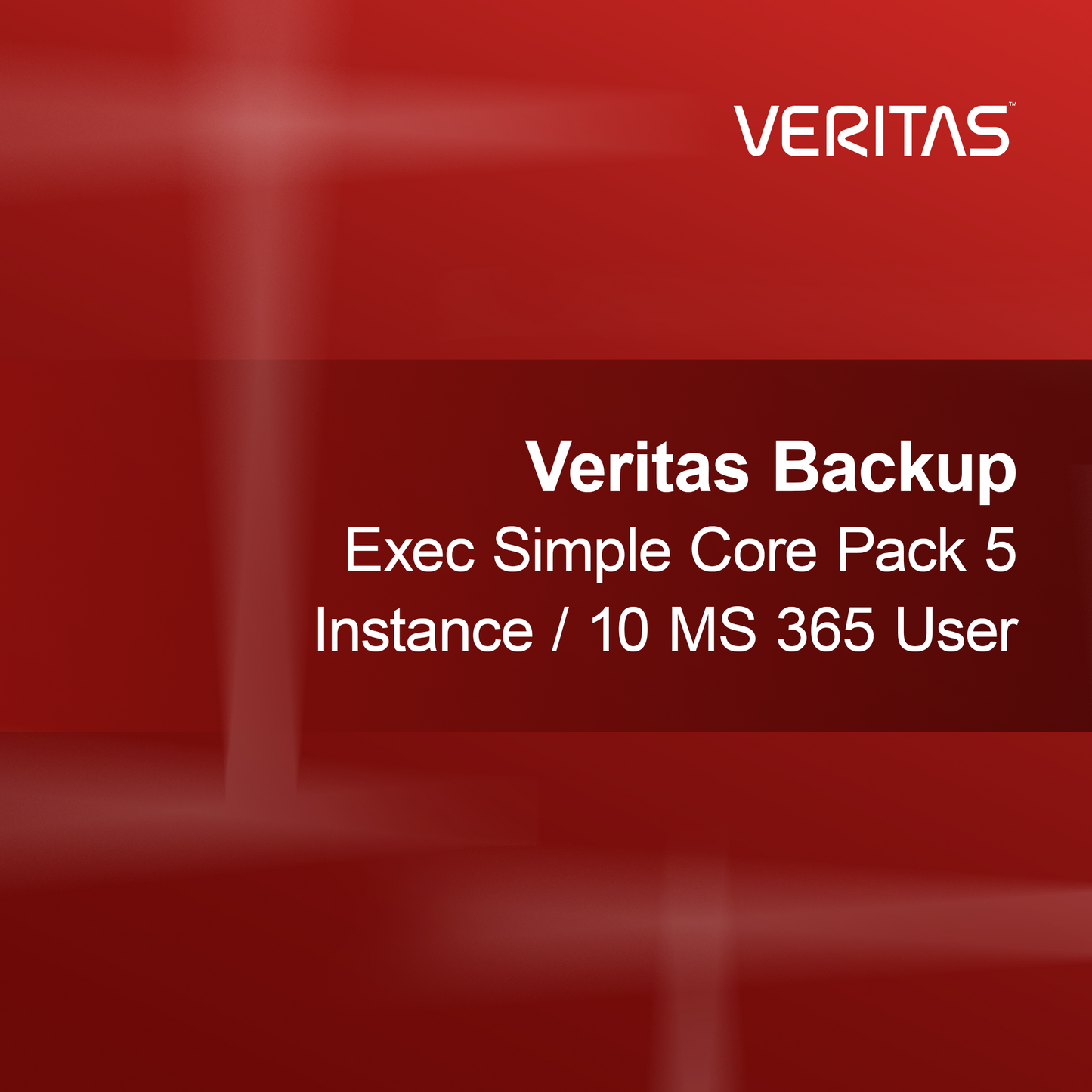 Veritas Backup Exec Simple Core Pack 5 instancji / 10 użytkowników MS 365